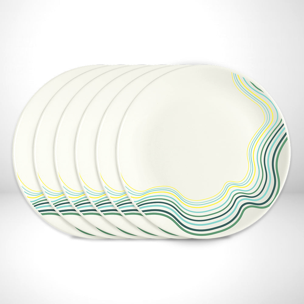 My Borosil Opalware Plate Sets 6 pc Set Larah by Borosil Mia Quarter Plates