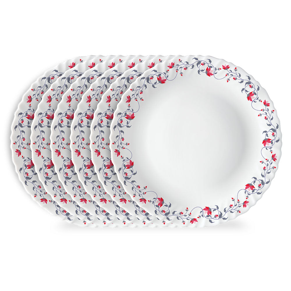 My Borosil Opalware Plate Sets 6 pc Set Pentas Full Plate Set