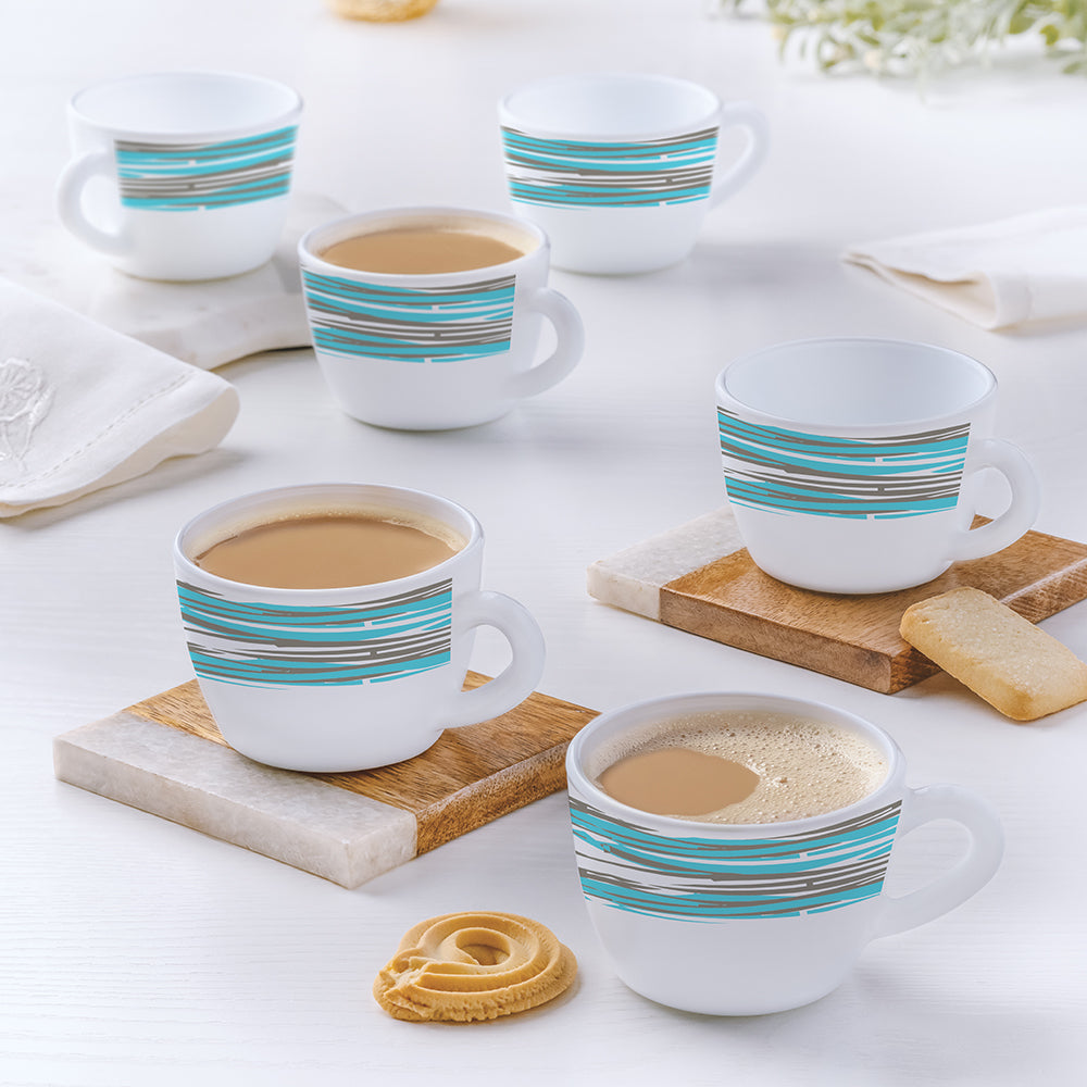 My Borosil Opalware Tea Cups & Tea Sets 140 ml x 6 Larah by Borosil Joy Cup Set