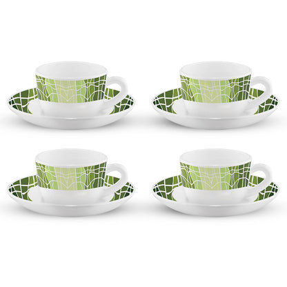 Larah Beryl Cup n Saucers Set, 140ml x 12