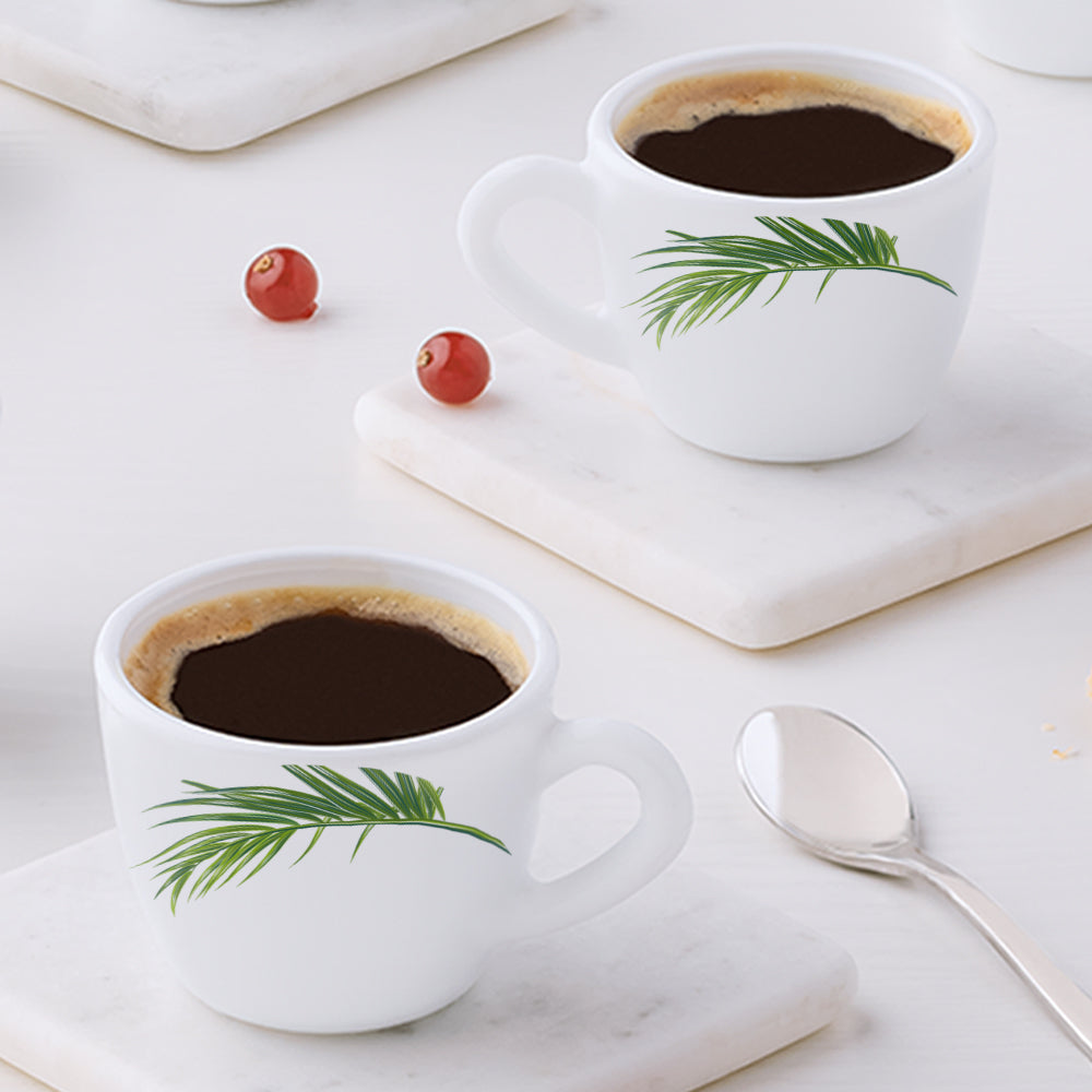 Larah by Borosil Crescent Cup Set, 90ml x 6