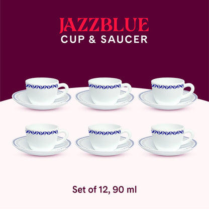 Larah Jazzblue Cup n Saucer Set