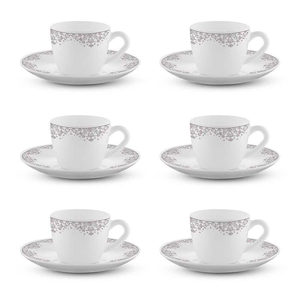 My Borosil Opalware Tea Cups & Tea Sets Larah by Borosil Lark Cup n Saucers Set