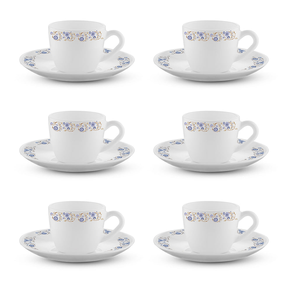 My Borosil Opalware Tea Cups & Tea Sets Larah by Borosil Mist Cup n Saucer Set