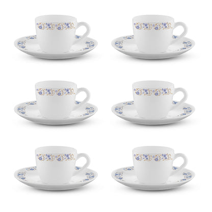 Larah Mist Cup n Saucer Set, 220ml x 12