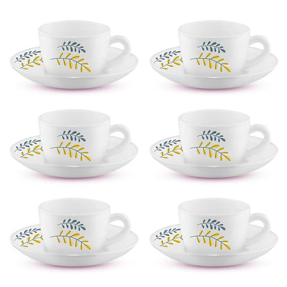 Larah Niva Cup n Saucer Set, 140ml x 8