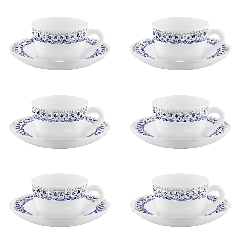 My Borosil Opalware Tea Cups & Tea Sets Larah by Borosil Ocean Cup n Saucers Set