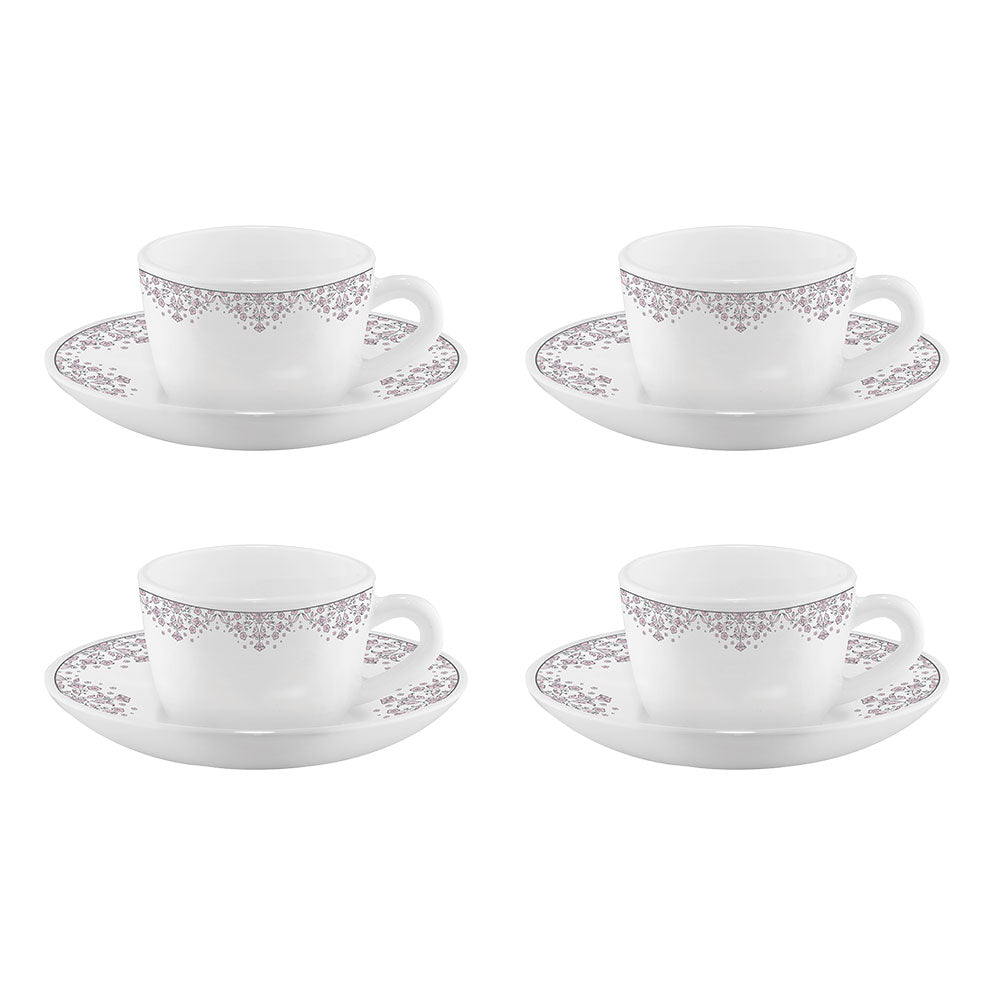 My Borosil Opalware Tea Cups & Tea Sets Lark Cup n Saucers Set