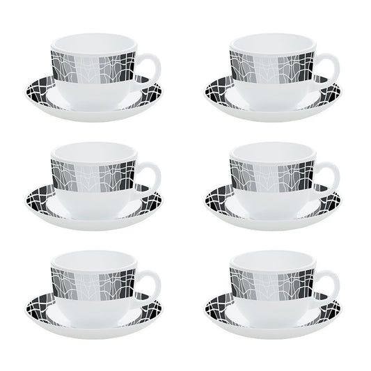 My Borosil Opalware Tea Cups & Tea Sets Sitara Cup n Saucers Set