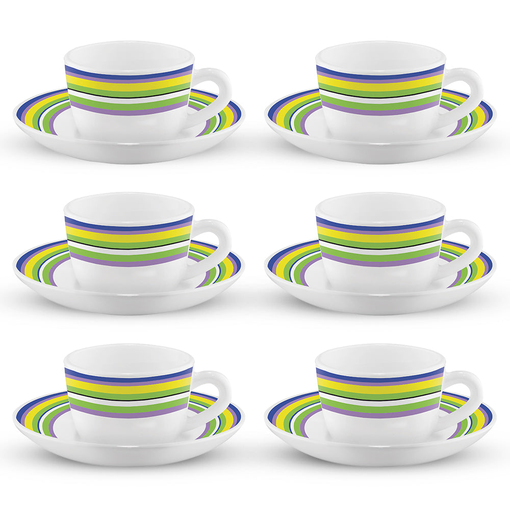 My Borosil Opalware Tea Cups & Tea Sets Vienna Cup n Saucers Set