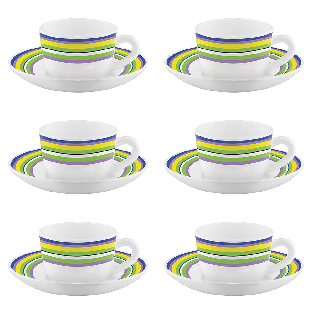 My Borosil Opalware Tea Cups & Tea Sets Vienna Cup n Saucers Set