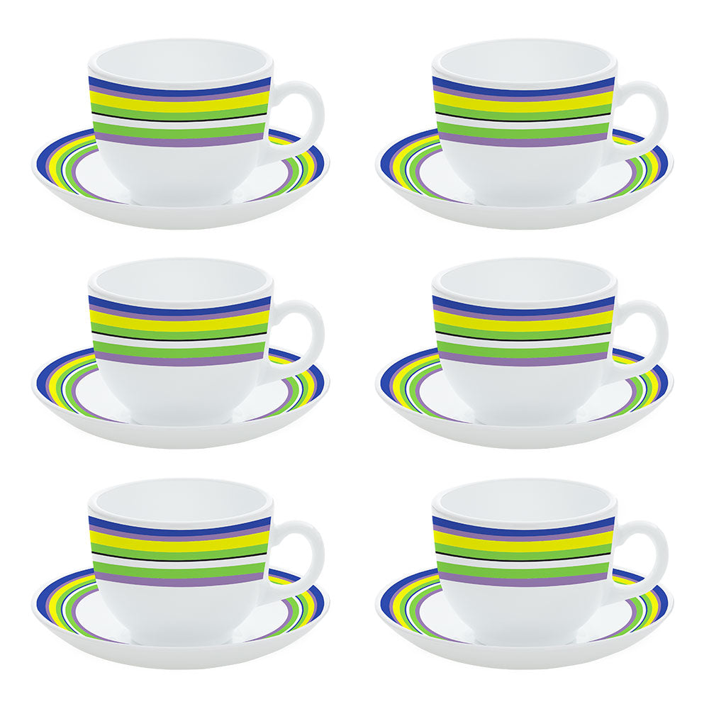 My Borosil Opalware Tea Cups & Tea Sets Vienna Cup n Saucers Set