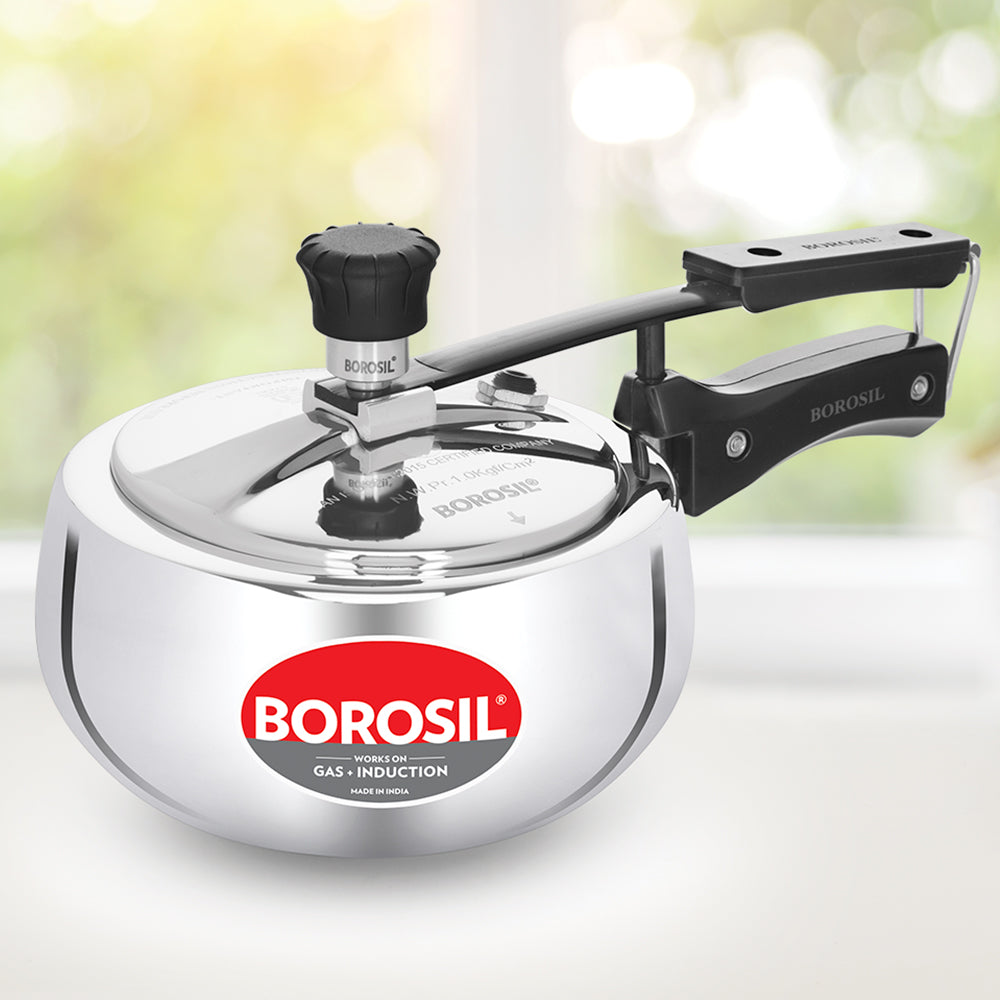 My Borosil Pressure Cookers Borosil Pronto Tri-ply Inner Lid Pressure Cooker