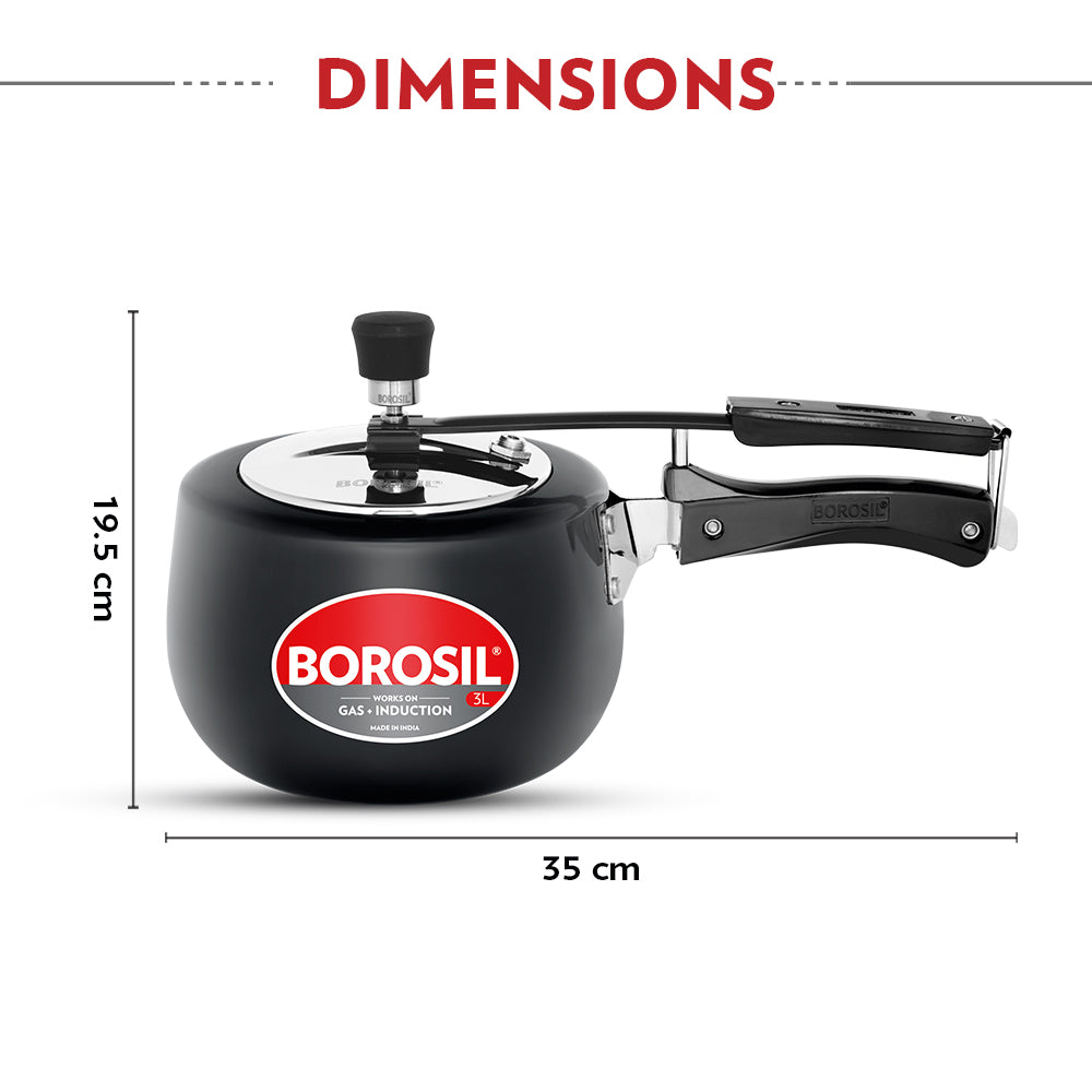 My Borosil Pressure Cookers Pronto Hard Anodised Pressure Cooker