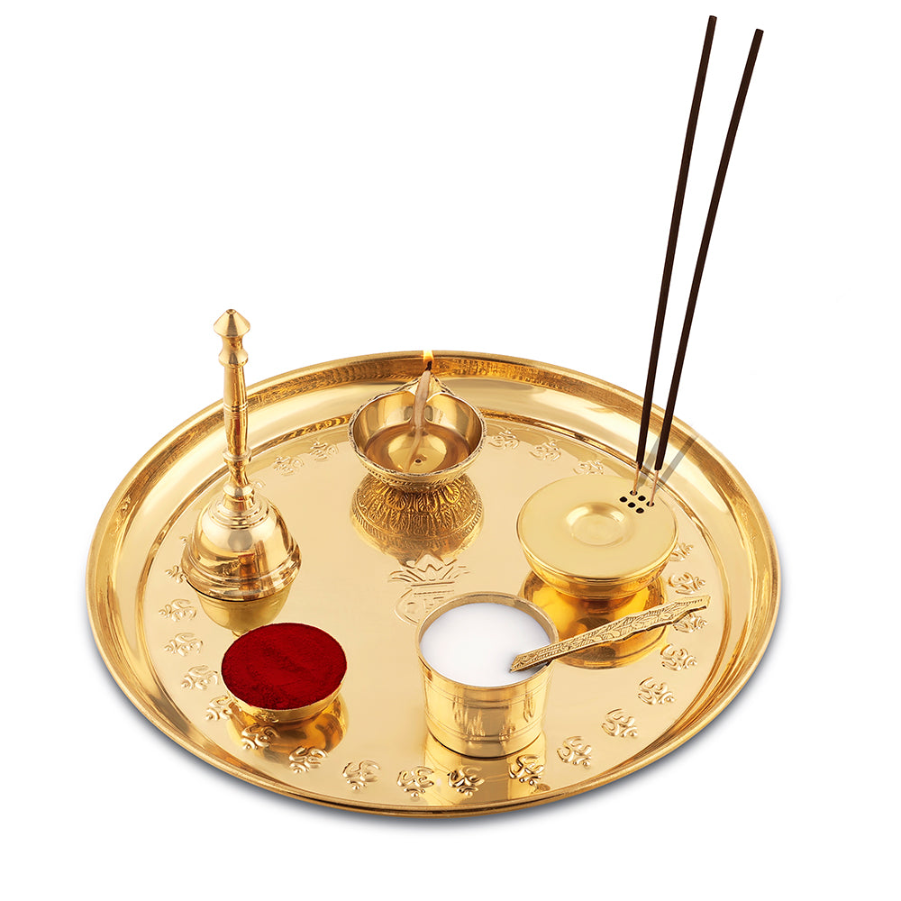 My Borosil Puja Thali 7 pc set + Samagri Borosil Puja Thali