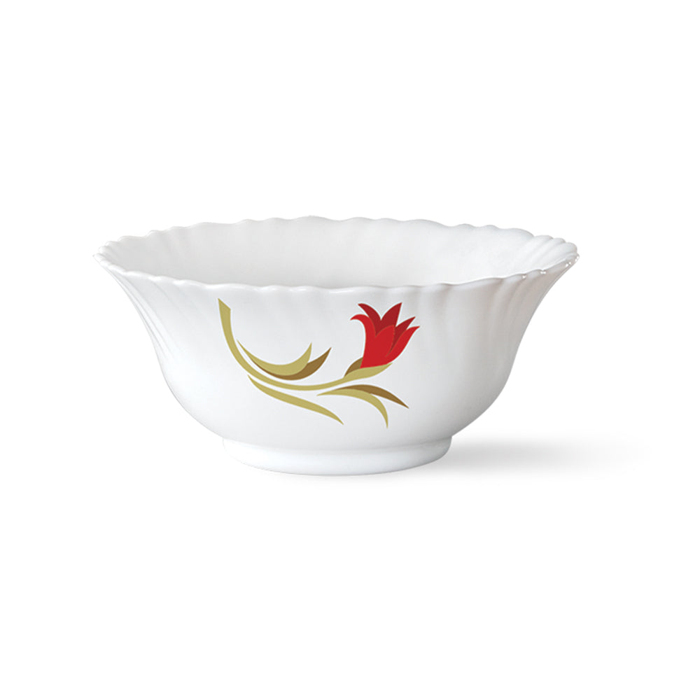 My Borosil Red Lily Soup Bowl