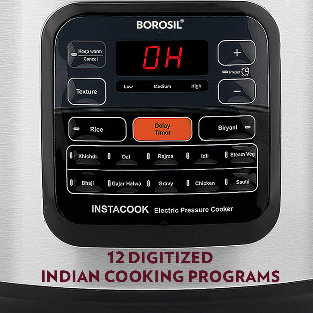Buy Instacook Electric Pressure Cooker 1100W at Best Price Online in India  - Borosil
