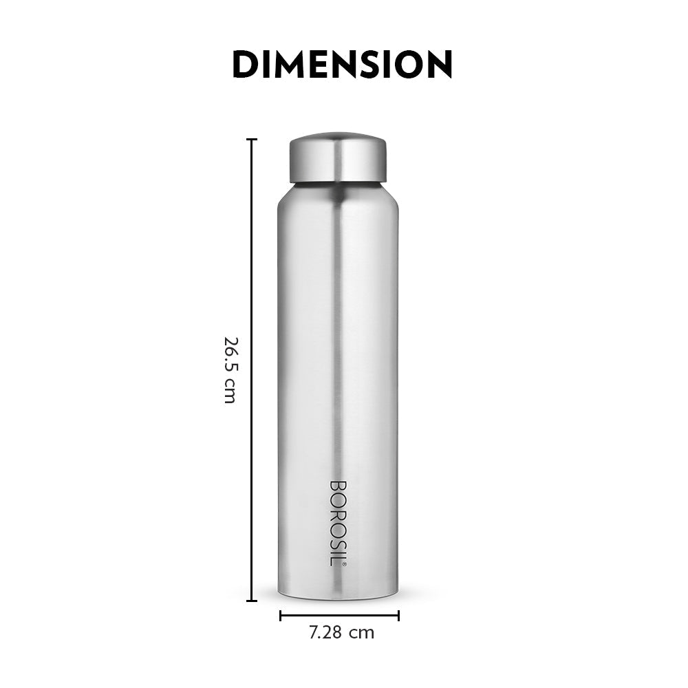 My Borosil Stainless Steel Bottles 1 L Aquaslim Bottle