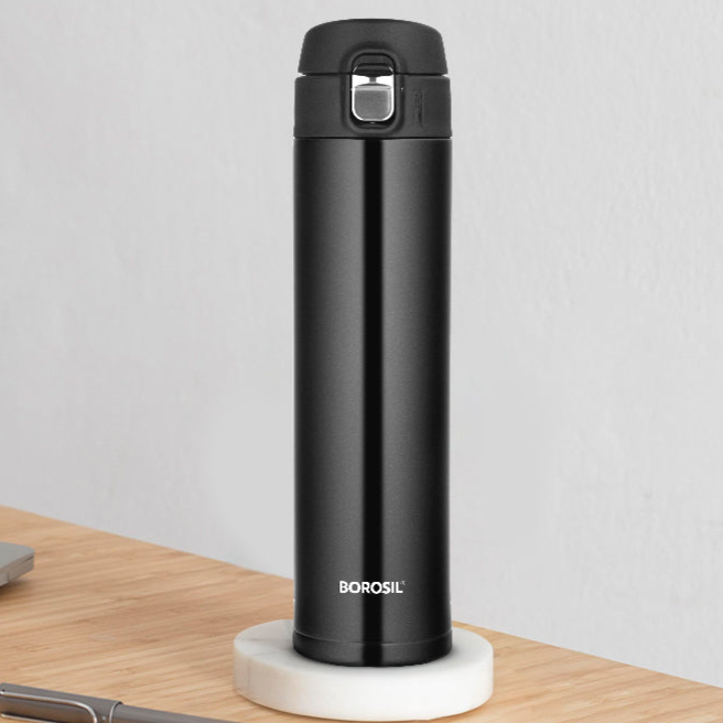 Borosil Nova Classic, Black, 500ml