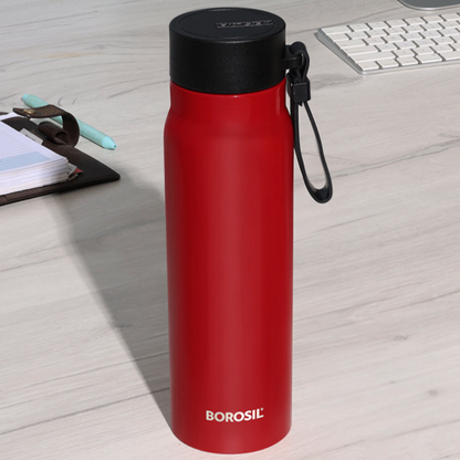 Bliss Stainless Steel Double Wall Bottle, Red