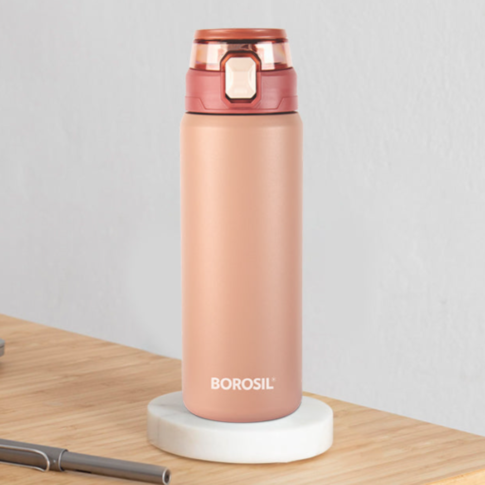 Aquasport Insulated Bottle, 600ml, Peach