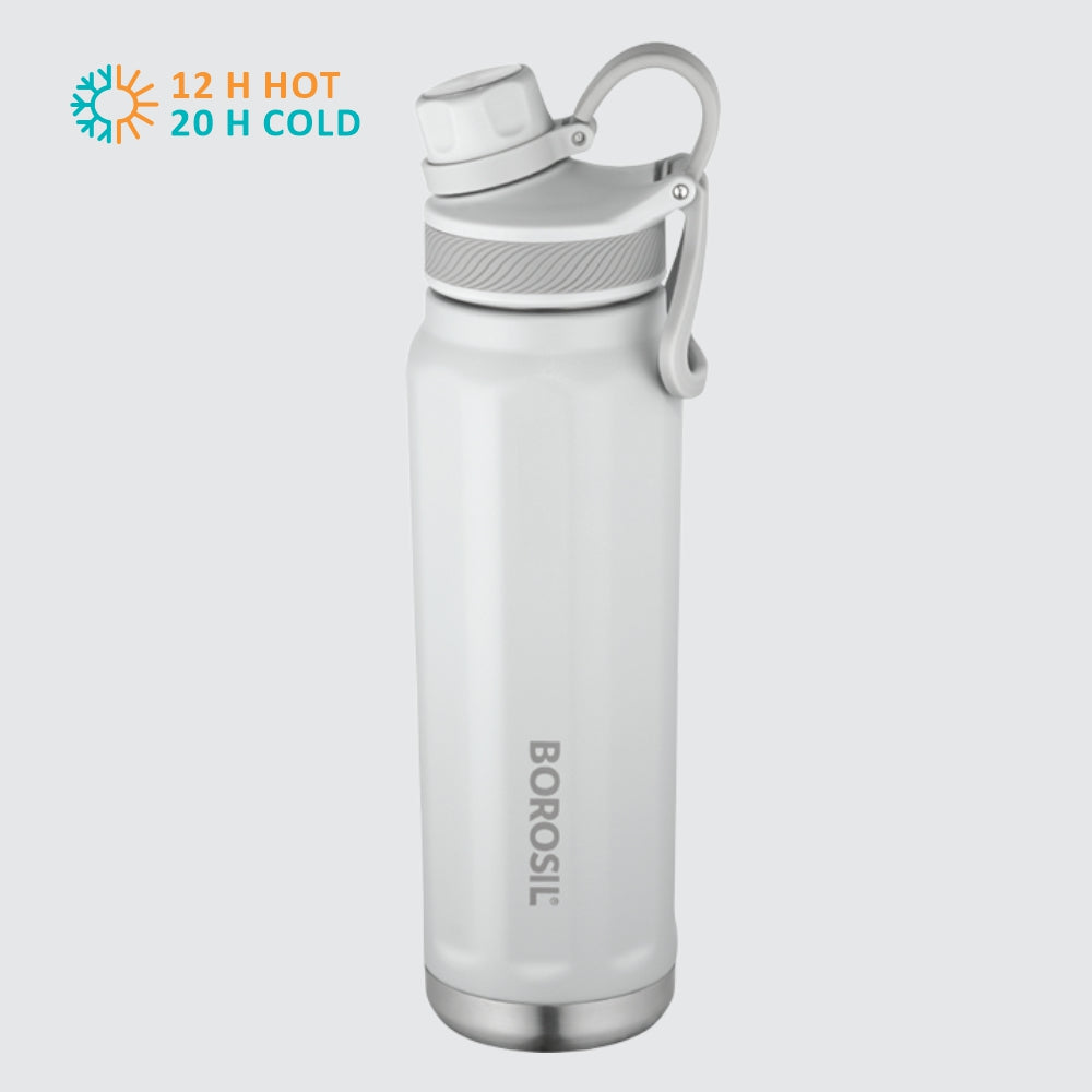 My Borosil Stainless Steel Bottles 710 ml Borosil SportSip Slate Gray Personalise