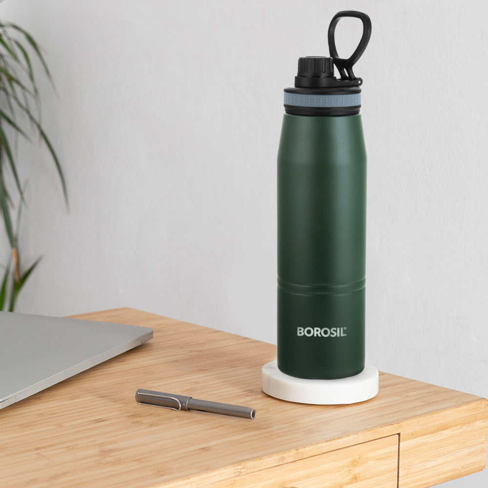 My Borosil Stainless Steel Bottles 900 ml Borosil Gosport Green