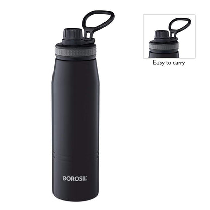 Personalised Gosport Double Wall Bottle, Black