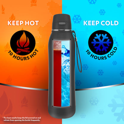 Rivera Vacuum Insulated Bottle, Black