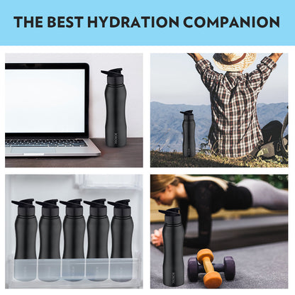 Borosil Grip n Sip Black, 1L