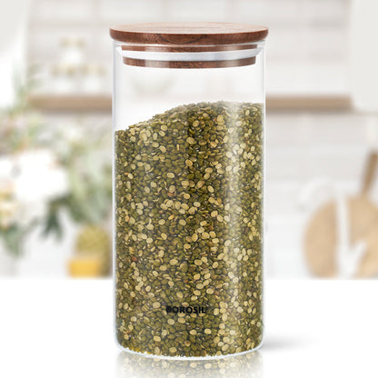 Classic Glass Jar with Wooden Lid, Personalise