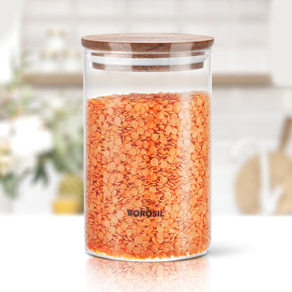 Classic Glass Jar with Wooden Lid, Personalise