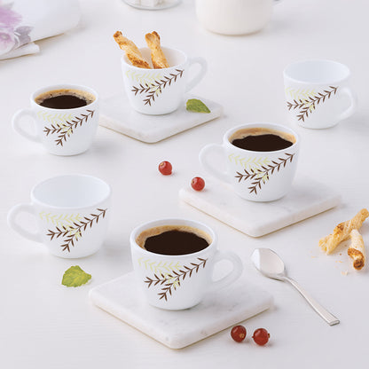 Larah Opalware Oak Cup Set of 6 90ml