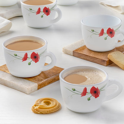 Larah Red Carnation Cup Set