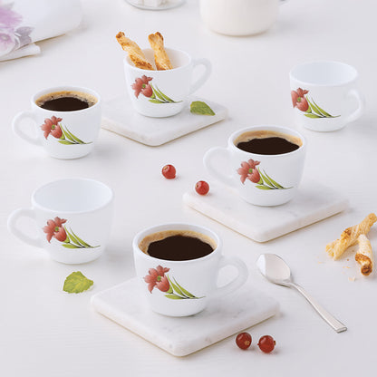 Larah Iris Cup Set, Red