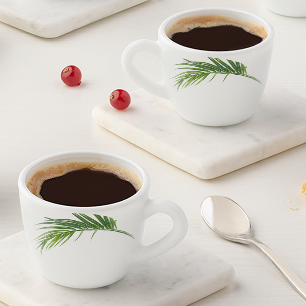 Larah by Borosil Crescent Cup Set, 90ml x 6