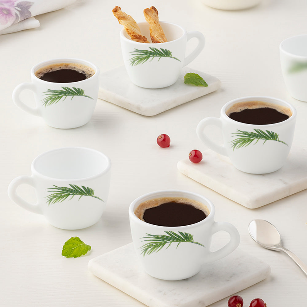 Larah by Borosil Crescent Cup Set, 90ml x 6