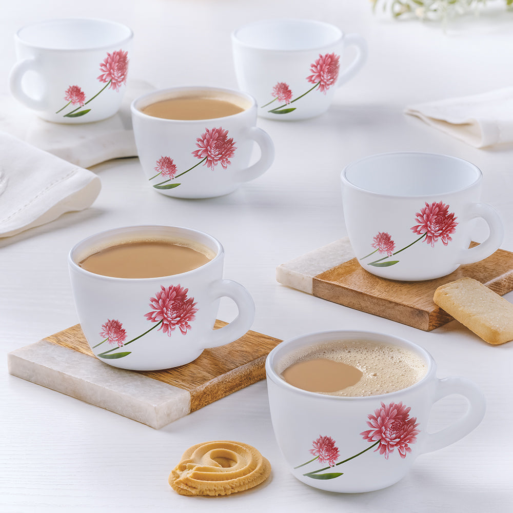 Larah by Borosil Belle Cup Set, 90ml x 6
