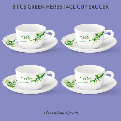 Larah Green Herbs Cup n Saucer Set