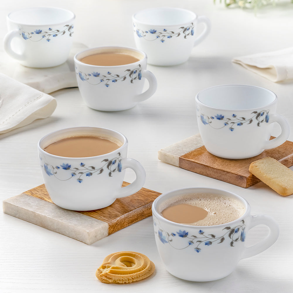 Larah by Borosil Helena Cup Set, 90ml x 6