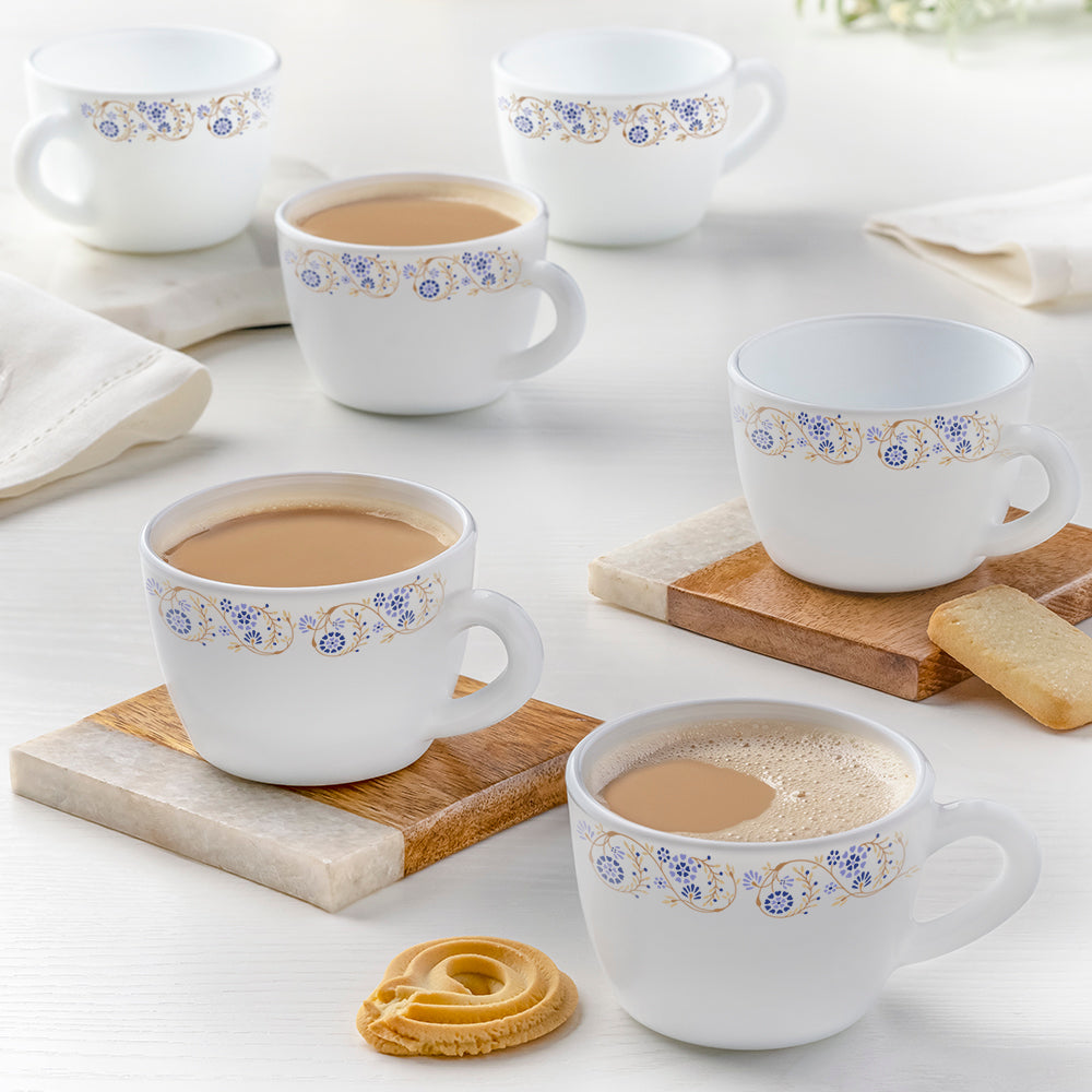 Larah by Borosil Mist Cup Set, 140ml x 6
