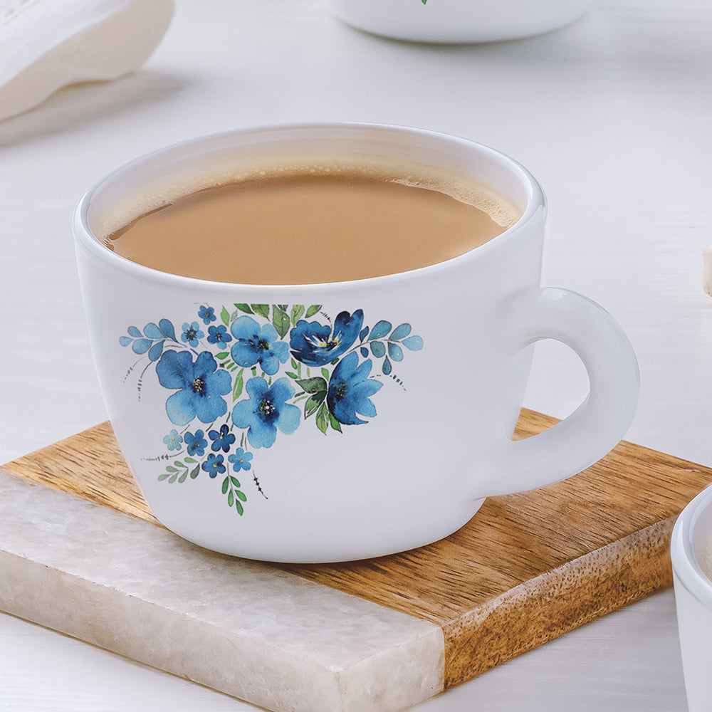 Larah by Borosil Pansy Cup Set, 90ml x 6