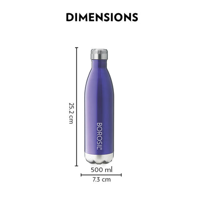 Bolt Trans Double Wall Bottle, Blue