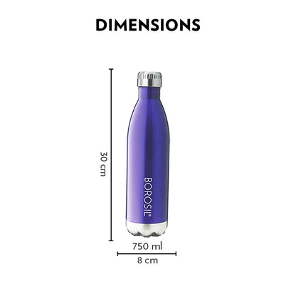 Bolt Trans Double Wall Bottle, Blue