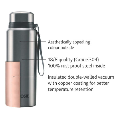 Thermo Flask Steel Natural Water Bottle