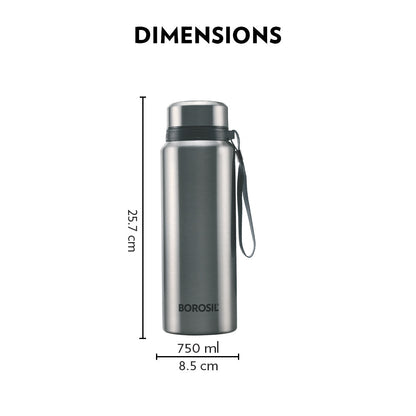 Thermo Flask Steel Natural Water Bottle