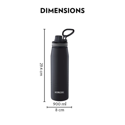 Gosport Double Wall Bottle, Black