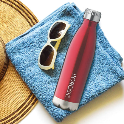 Bolt Trans Vacuum Insulated Bottle, Red