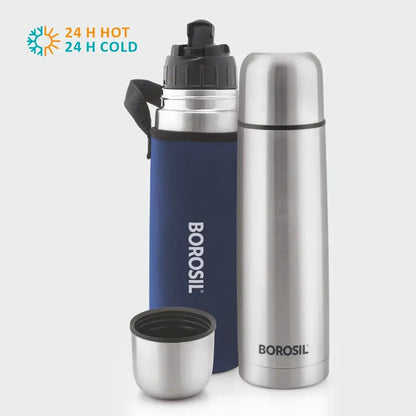 Thermo Flask Double Wall Bottle, Blue