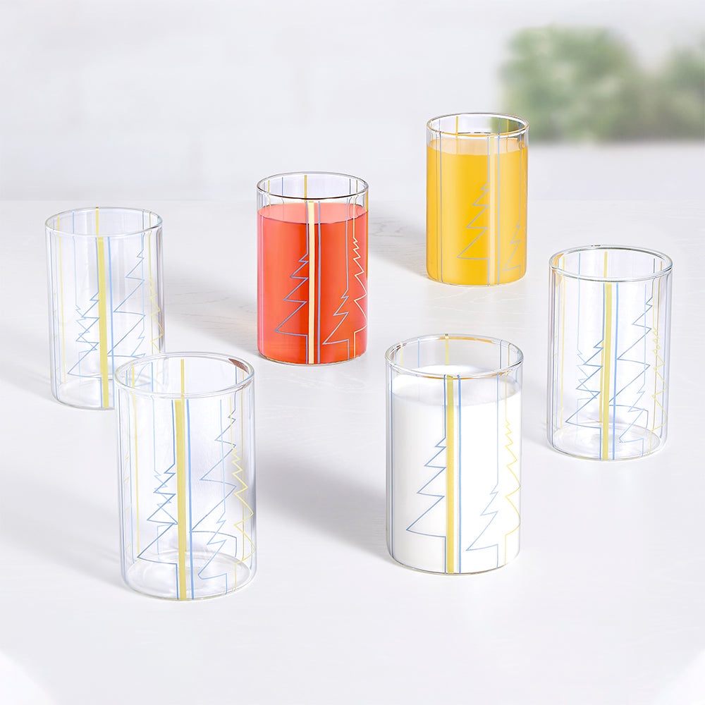 My Borosil Tumblers 295 ml x 6 Sintra Vision Glass, Set of 6